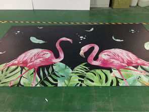 工廠生產(chǎn)金屬噴繪馬賽克,馬賽克壁畫整體粘貼方便安裝