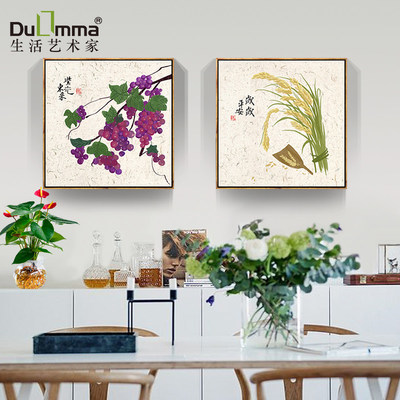 藝術(shù)餐廳墻面裝飾畫蔬菜飯廳瓜果 好評(píng)好店