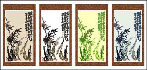 鄭板橋竹石圖CDR素材 優(yōu)雅壁畫(huà)裝飾的辦公藝術(shù)選擇